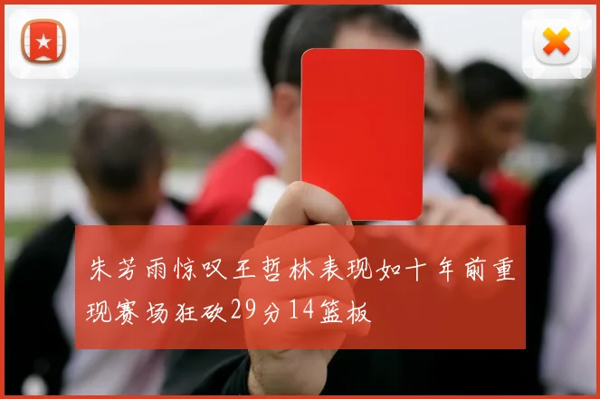 朱芳雨惊叹王哲林表现如十年前重现赛场狂砍29分14篮板